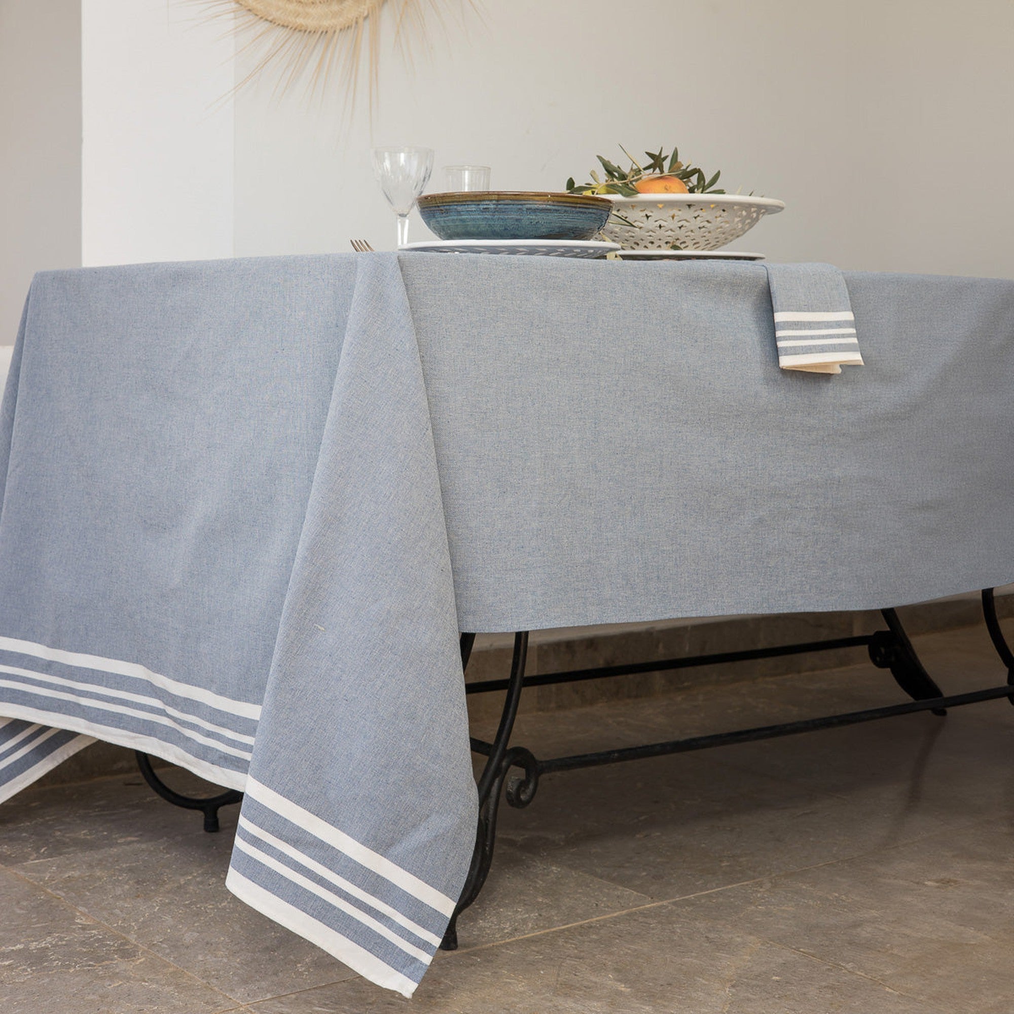 Mahdia - Mantel - Azul Denim