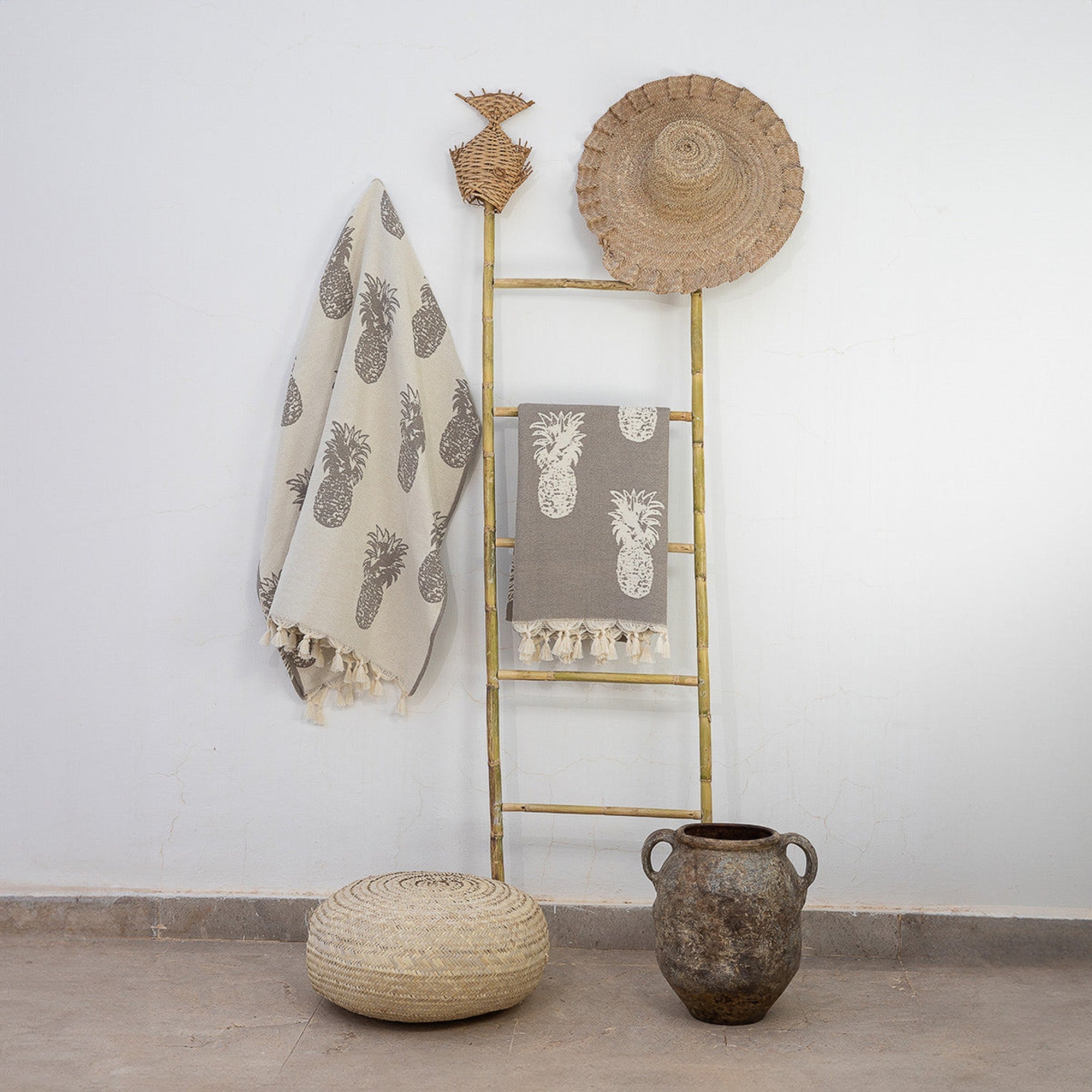 Ananas - Fouta Jacquard - Taupe Clair