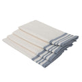 Mahdia - Set De 4 Servilletas De Mesa - Blanco/Azul Vaquero