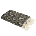 Leopard - Jacquard Fouta - Khaki Green