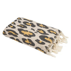 Leopard - Fouta Jacquard - Brown