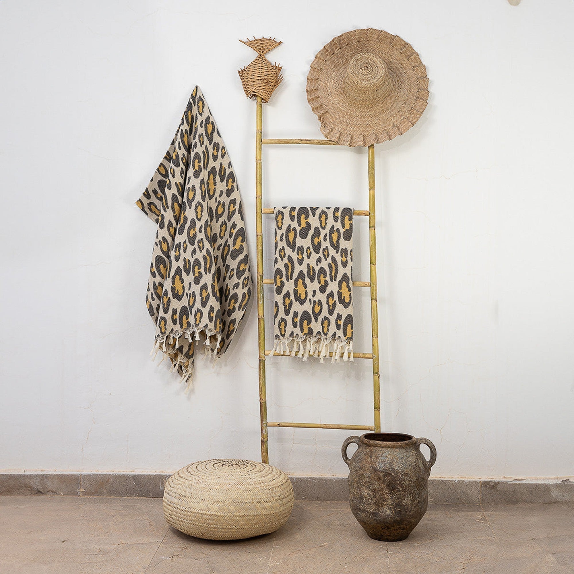 Leopard - Fouta Jacquard - Brown