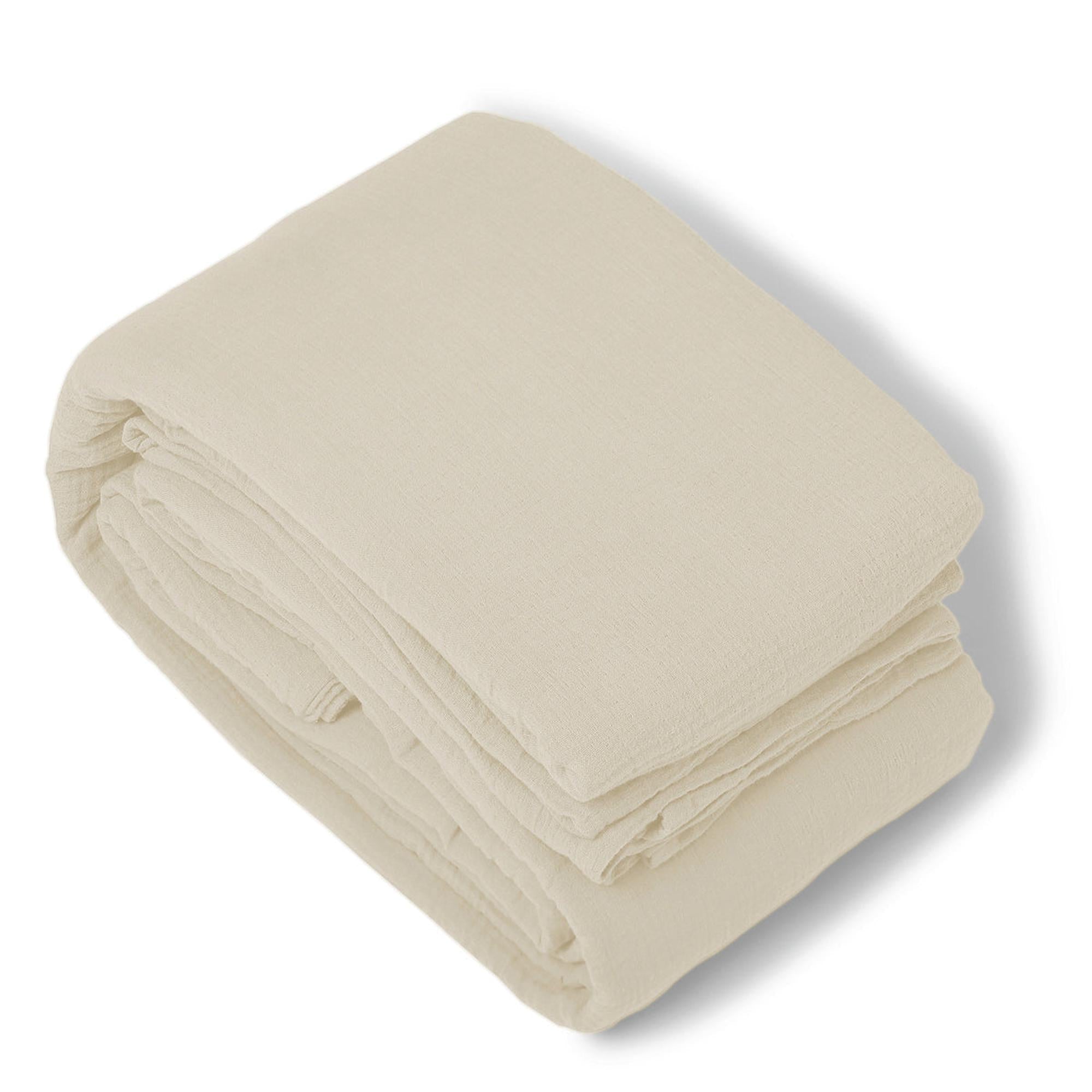 Carla - Housse De Couette - Gaze De Coton - Sable