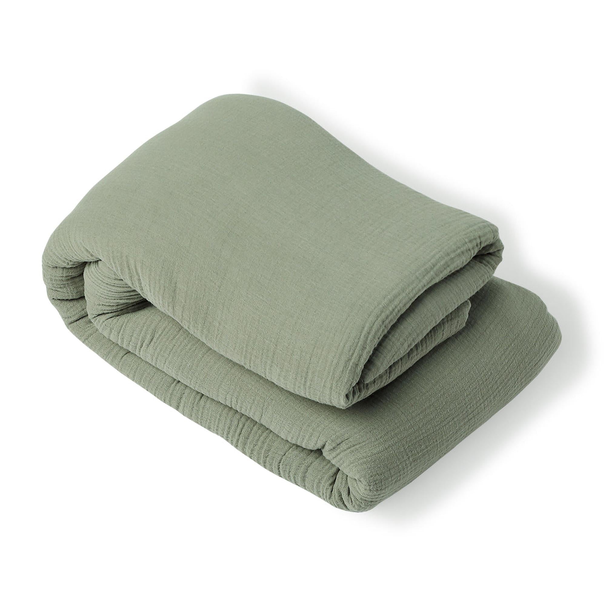 Carla - Colcha - Gasa De Algodón - Verde Celadón