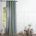 Carla - Eyelet Curtain - Cotton Gauze - Celadon Green