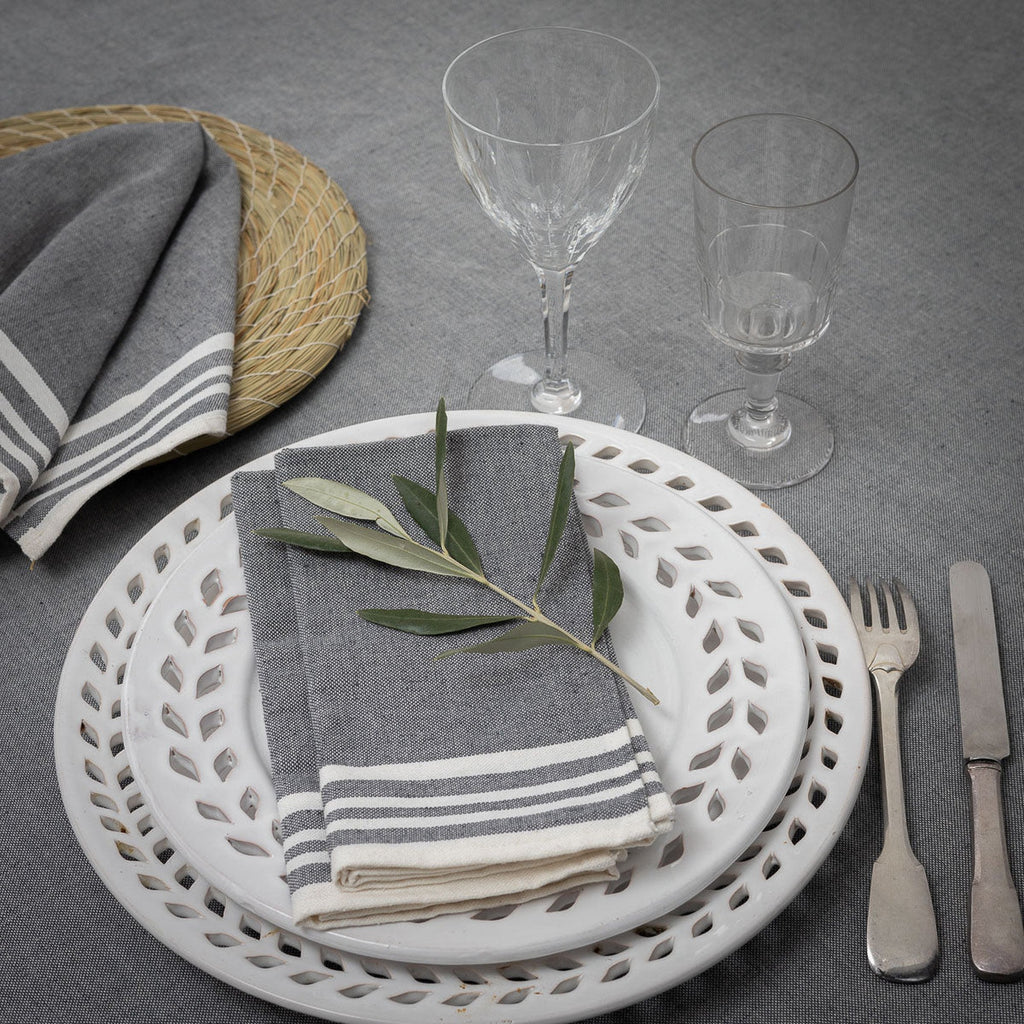 Mahdia - Tablecloth - Medium Gray