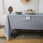 Mahdia - Juego De Mesa - Algodón - Azul Denim