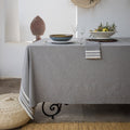 Mahdia - Tablecloth + 4 Napkins - Medium Gray