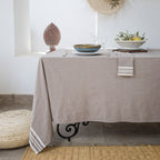 Mahdia - Tablecloth + 4 Napkins - Taupe