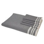 Mahdia - Tablecloth + 8 Napkins - Medium Gray