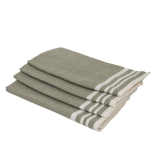 Mahdia - Set of 4 Napkins - Olive Green