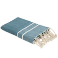 Sienna - Fouta Jacquard - Bleu Pétrole