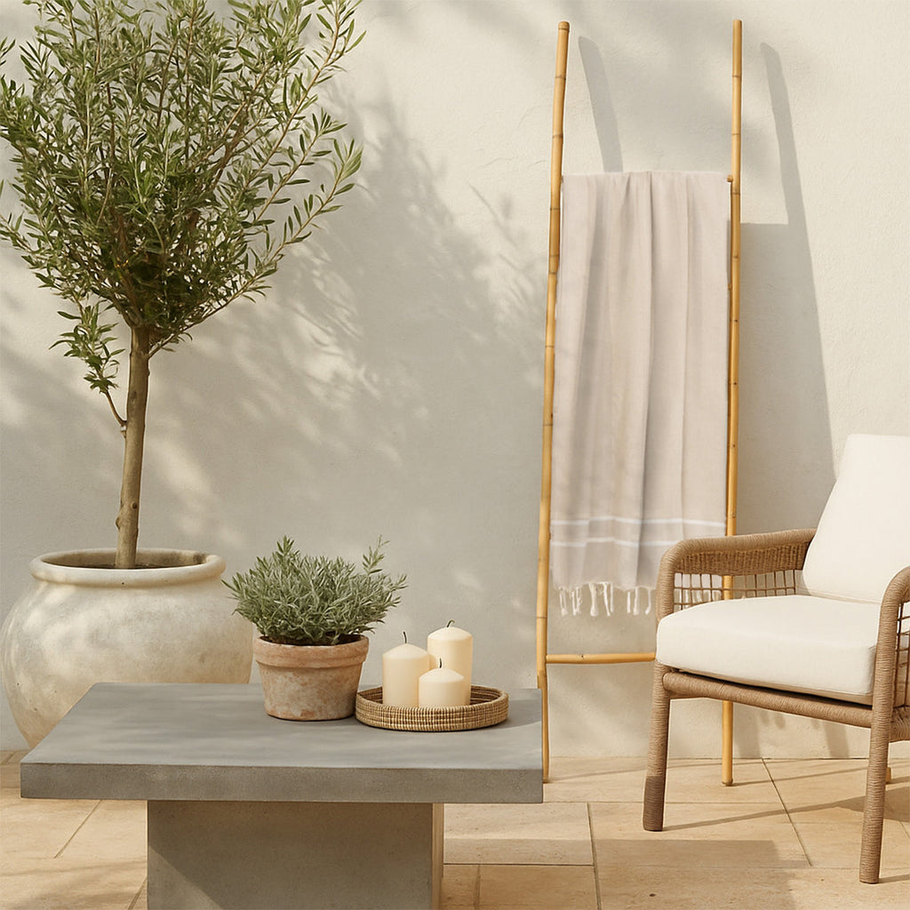 Sienna - Fouta Jacquard - Lino Beige