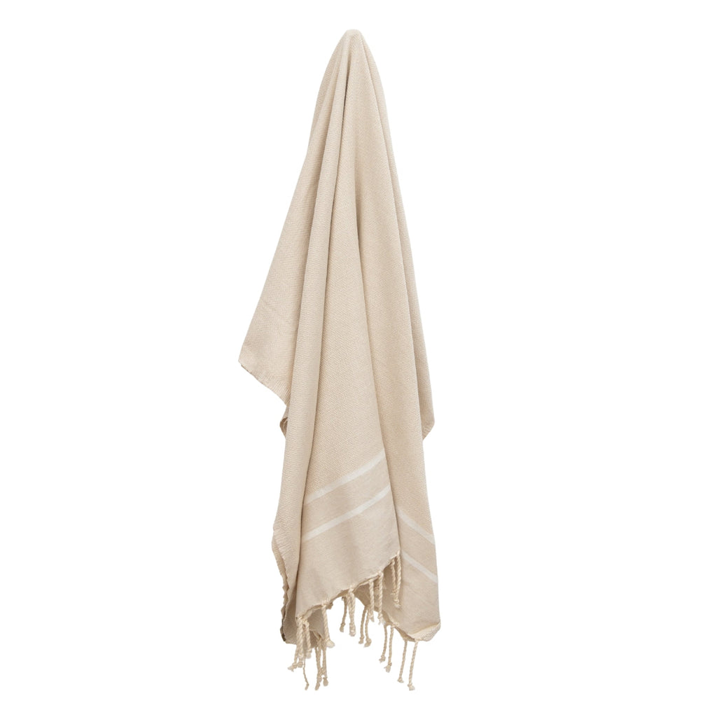 Sienna - Fouta Jacquard - Lino Beige