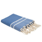 Sienna - Fouta Jacquard - Bleu Grec