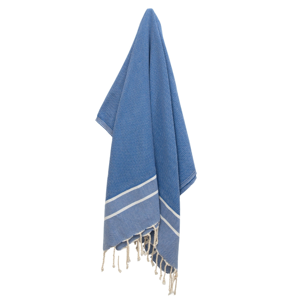 Sienna - Fouta Jacquard - Bleu Grec