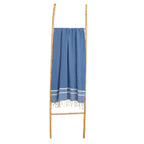 Sienna - Fouta Jacquard - Bleu Grec