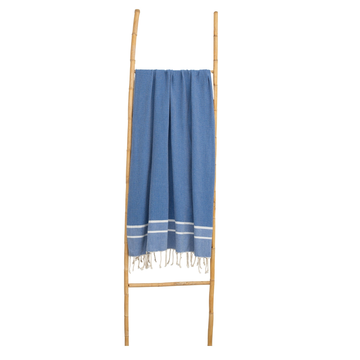 Sienna - Fouta Jacquard - Bleu Grec