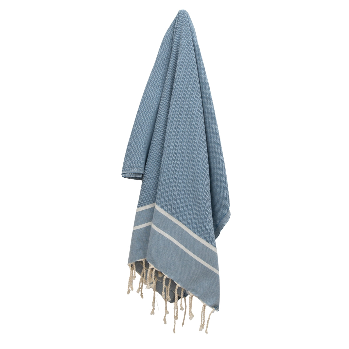 Sienna - Fouta Jacquard - Bleu Orage