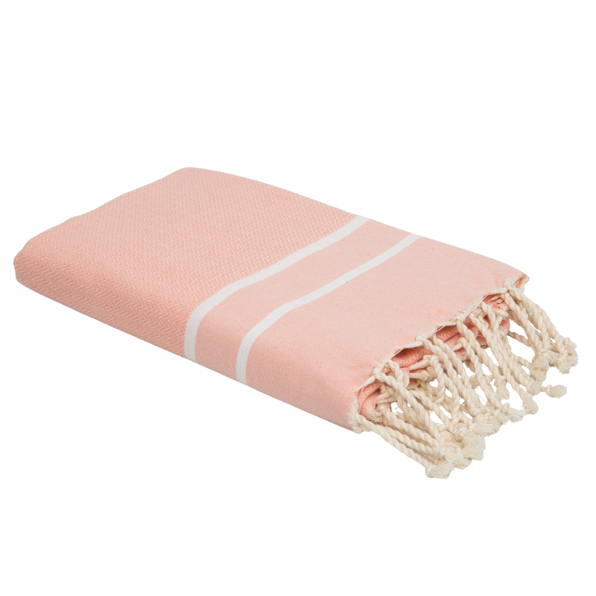 Sienna - Fouta Jacquard - Rose Poudré