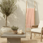 Sienna - Fouta Jacquard - Rose Poudré