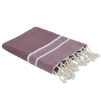 Sienna - Fouta Jacquard - Rojo Burdeos