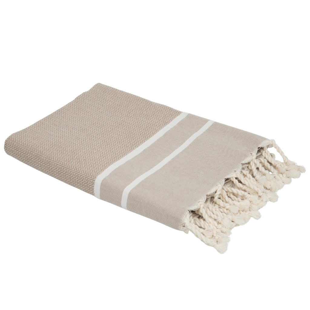 Sienna - Fouta Jacquard - Latte