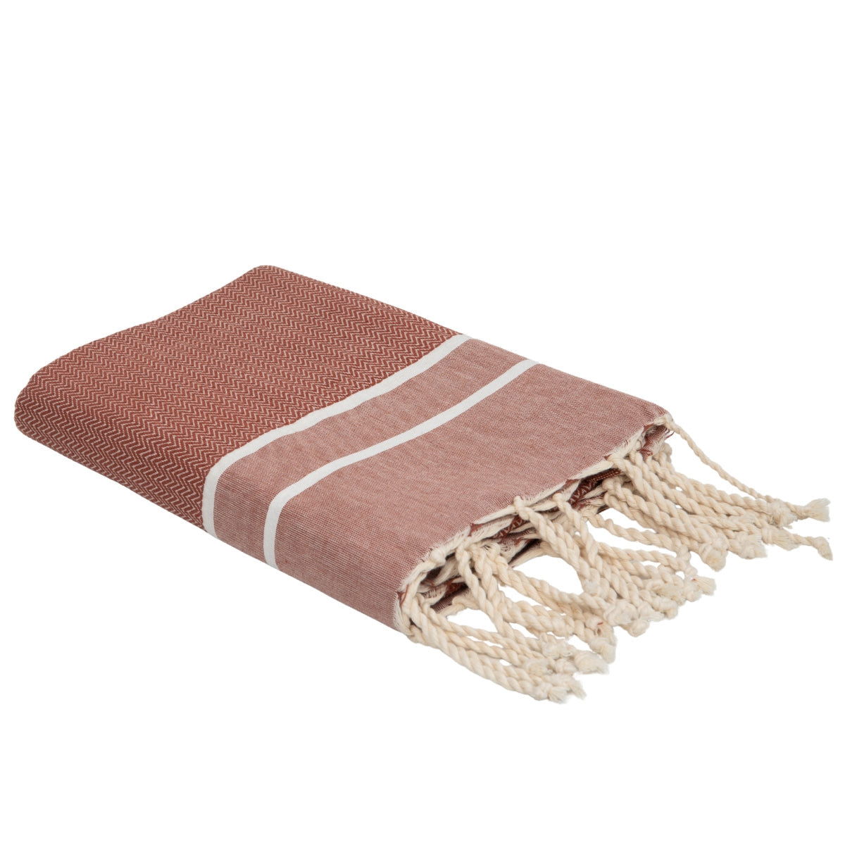 Sienna - Fouta Jacquard - Rojo Tomette