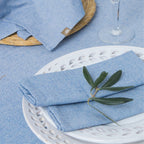 Colette - Set De 4 Servilletas De Mesa - Azul Griego
