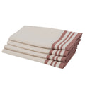 Guetary - Set of 4 Napkins - Linen Beige/Tomette Red