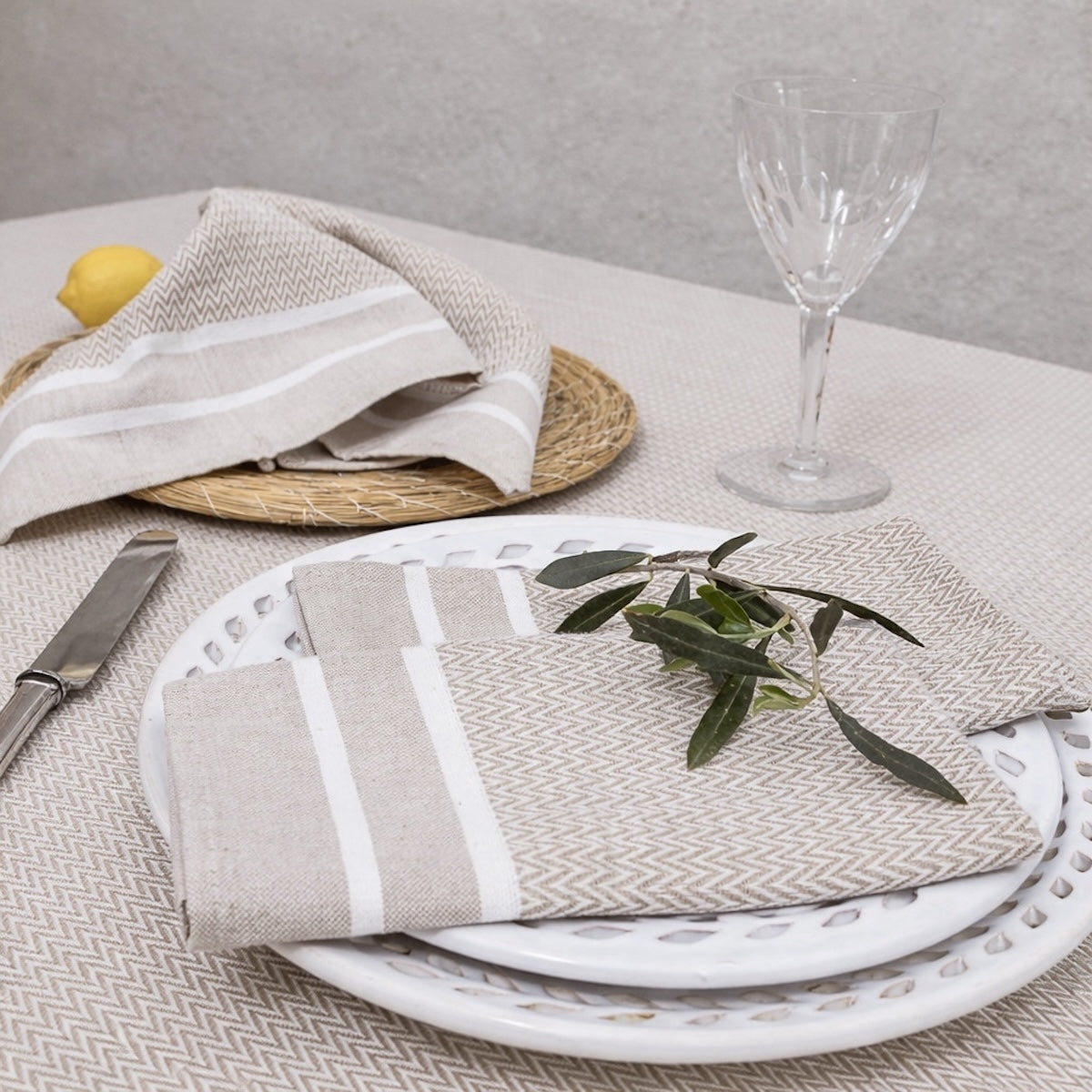Sienna - Set of 4 Napkins - Beige