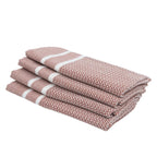 Sienna - Set De 4 Servilletas De Mesa - Rojo Arcilla