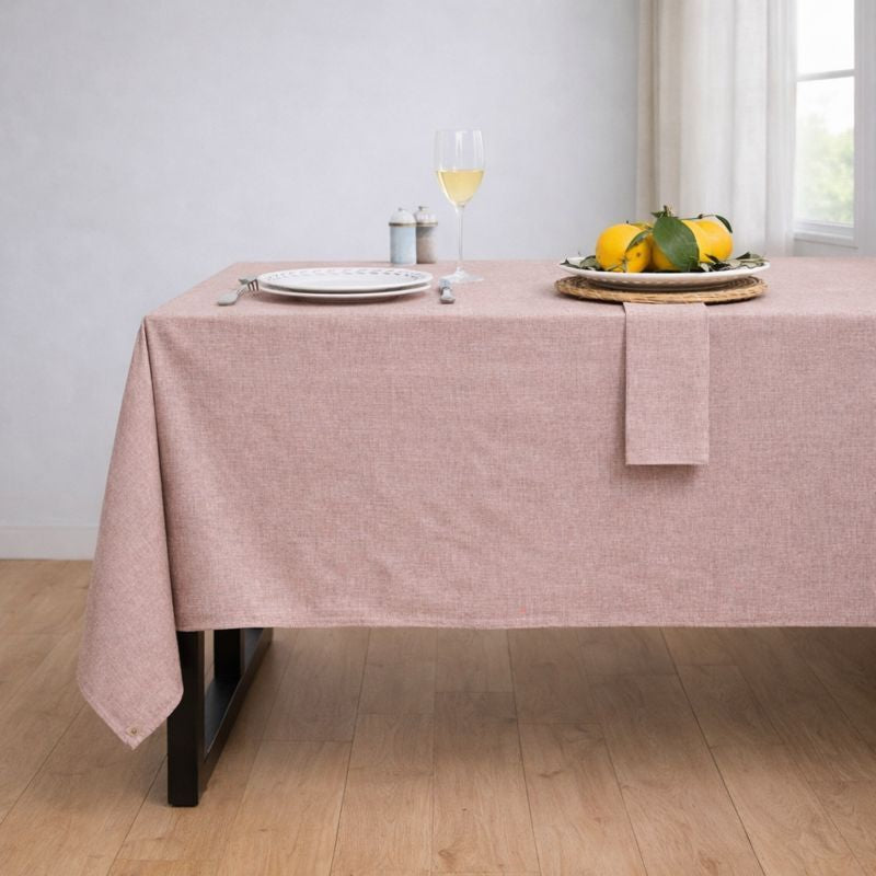 Colette - Nappe + 4 Serviettes - Rouge Tomette
