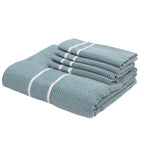 Sienna - Mantel + 8 Servilletas - Azul Petróleo