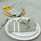 Sienna - Tablecloth + 8 Napkins - Olive Green