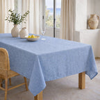 Colette - Nappe + 8 Serviettes - Bleu Grec
