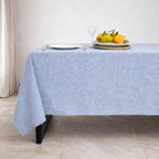 Colette - Nappe + 8 Serviettes - Bleu Grec