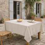 Colette - Nappe + 8 Serviettes - Taupe Clair