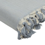 Megeve - Plaid - Coton - Gris Perle