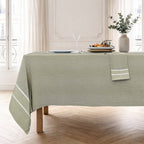 Sienna - Mantel + 10 Servilletas - Verde Oliva