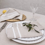 Sienna - Mantel + 10 Servilletas - Beige