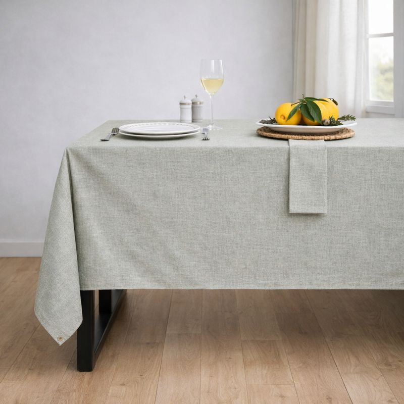 Colette - Nappe + 10 Serviettes - Vert Olive