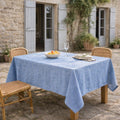 Colette - Nappe + 10 Serviettes - Bleu Grec