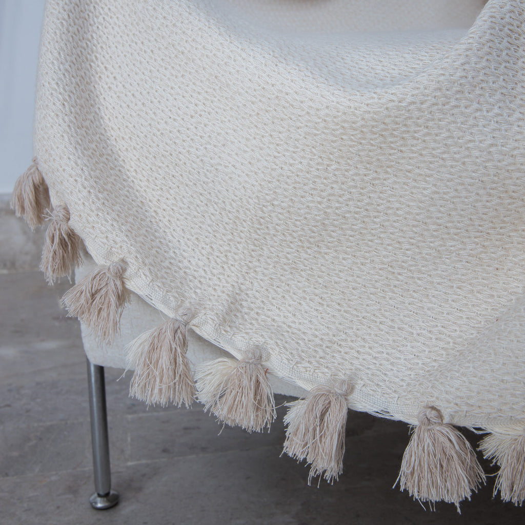 Verbier - Plaid - Coton - Beige Lin