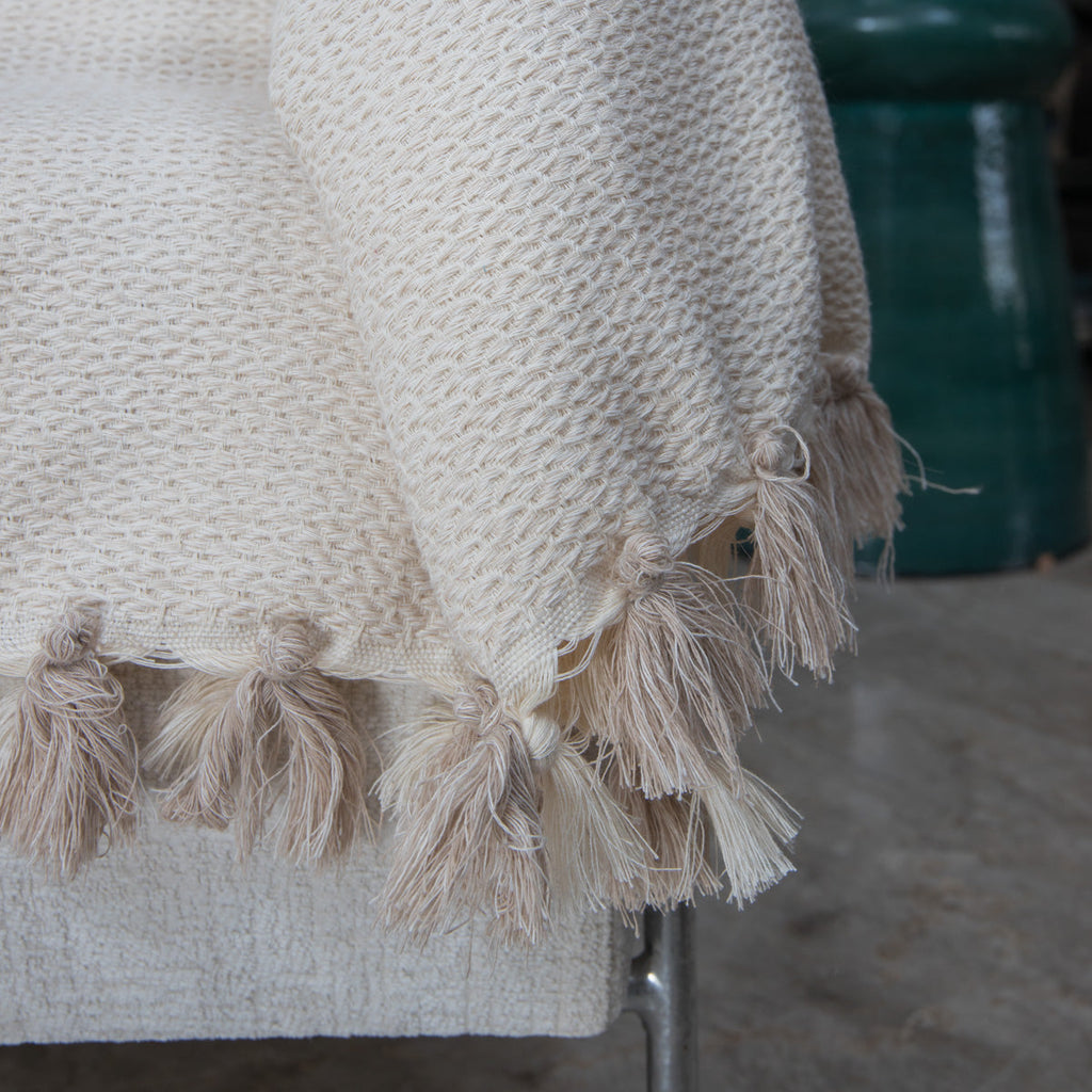 Verbier - Plaid - Coton - Beige Lin