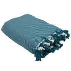 Verbier - Plaid - Algodón - Azul Petróleo