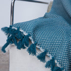 Verbier - Plaid - Algodón - Azul Petróleo