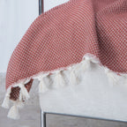 Zermatt - Throw - Cotton - Brick Red
