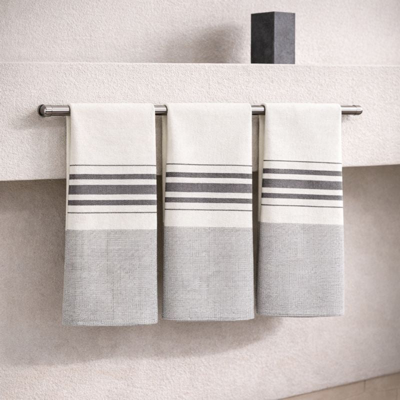 Louise - Tea towel (X3) - Taupe