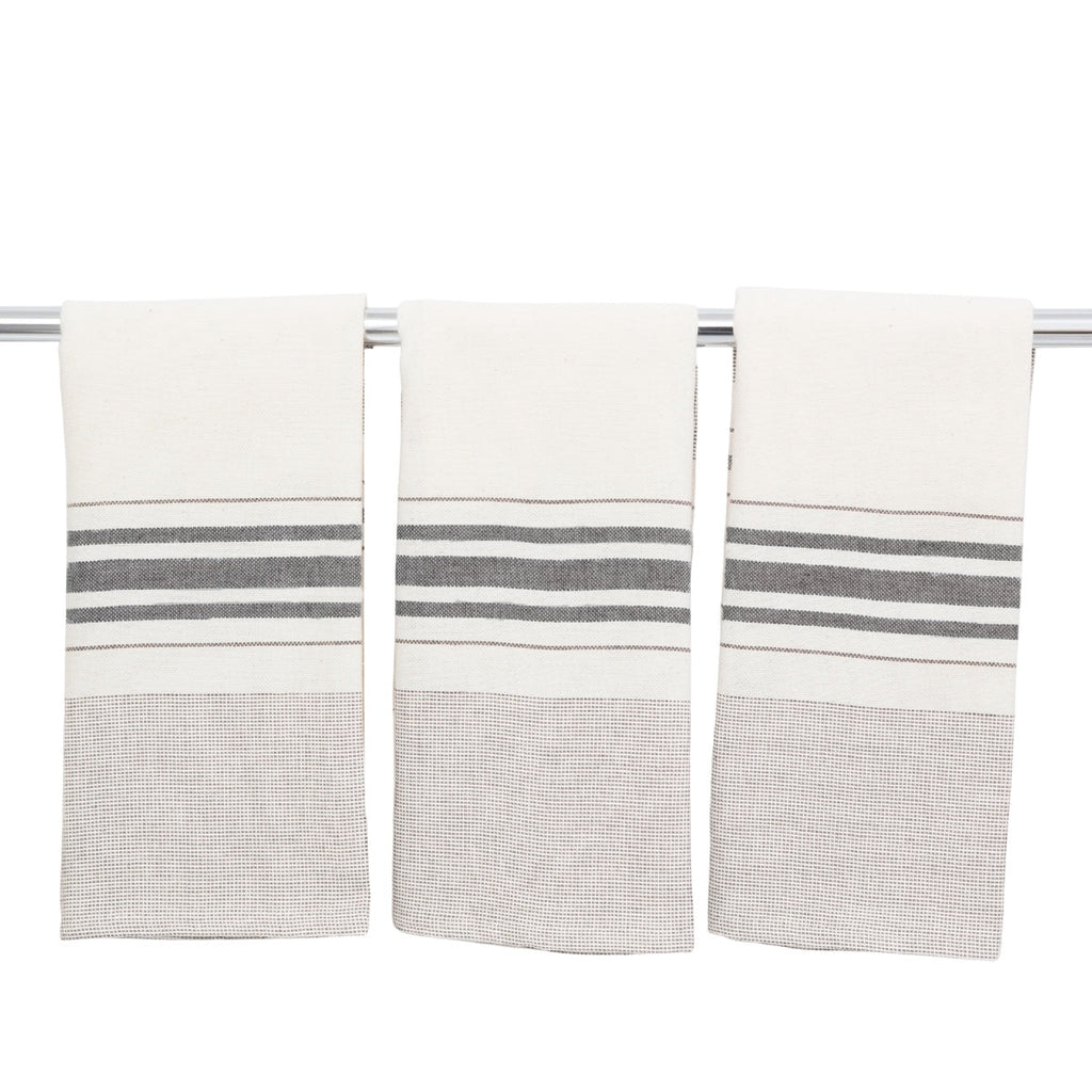 Louise - Tea towel (X3) - Taupe